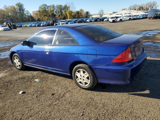 1HGEM22105L054580 - 2005 HONDA CIVIC DX VP BLUE photo 2