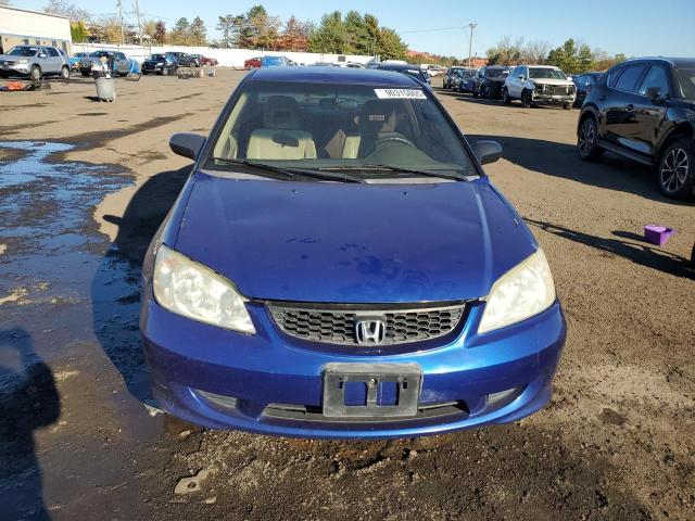 1HGEM22105L054580 - 2005 HONDA CIVIC DX VP BLUE photo 5