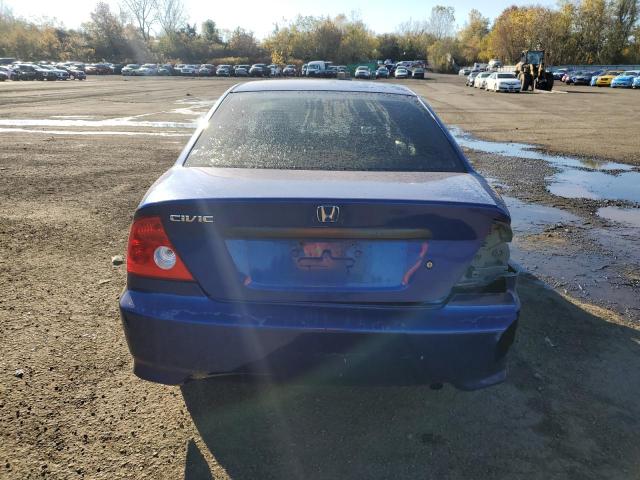 1HGEM22105L054580 - 2005 HONDA CIVIC DX VP BLUE photo 6