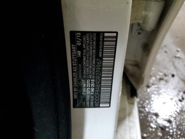 WDDGF8AB9DR279967 - 2013 MERCEDES-BENZ C 300 4MATIC WHITE photo 12