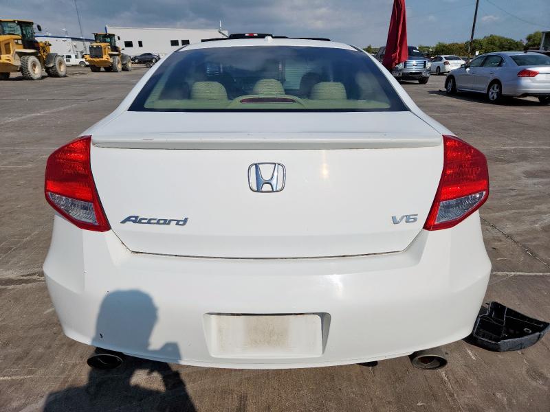 1HGCS2B86CA004687 - 2012 HONDA ACCORD EXL WHITE photo 6
