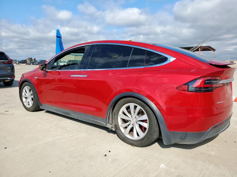 5YJXCBE40GF001352 - 2016 TESLA MODEL X RED photo 2