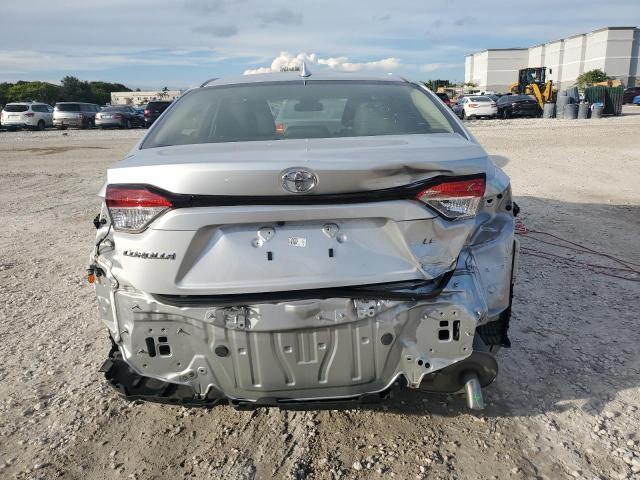 JTDEPMAEXMJ159675 - 2021 TOYOTA COROLLA LE SILVER photo 6
