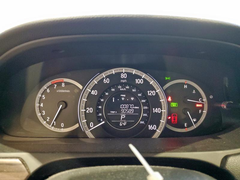 1HGCR3F8XGA019548 - 2016 HONDA ACCORD EXL WHITE photo 9