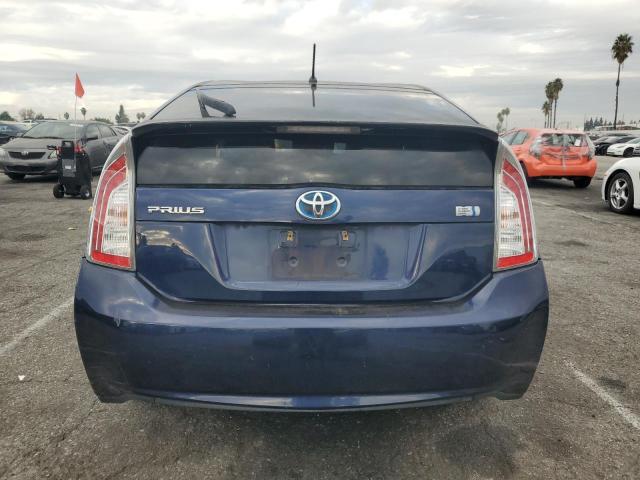 JTDKN3DU4D0353016 - 2013 TOYOTA PRIUS BLUE photo 6
