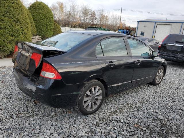 2HGFA16859H320290 - 2009 HONDA CIVIC EX BLACK photo 3