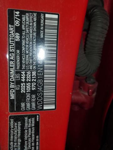 WDDSJ4GB1EN145603 - 2014 MERCEDES-BENZ CLA 250 4MATIC BLACK photo 12