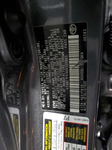 4T4BF1FK9DR325865 - 2013 TOYOTA CAMRY L GRAY photo 13