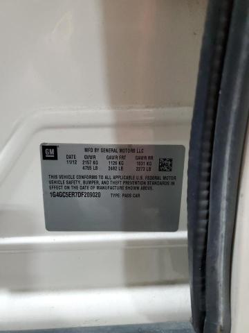 1G4GC5ER7DF209020 - 2013 BUICK LACROSSE Blanc photo 12