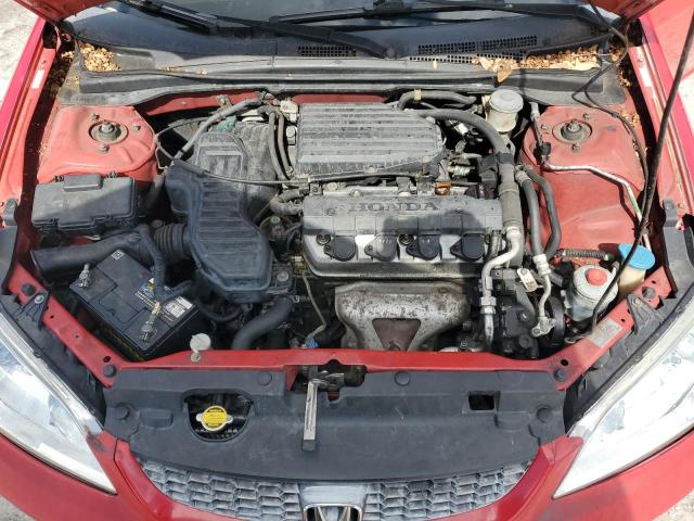 1HGEM221X4L048008 - 2004 HONDA CIVIC DX VP RED photo 11