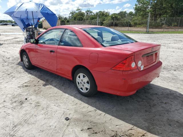 1HGEM221X4L048008 - 2004 HONDA CIVIC DX VP RED photo 2
