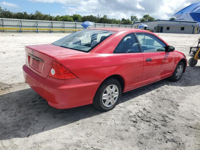 1HGEM221X4L048008 - 2004 HONDA CIVIC DX VP RED photo 3
