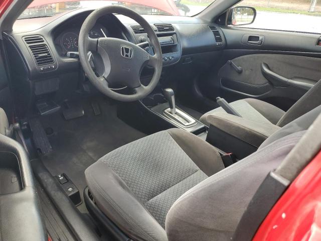 1HGEM221X4L048008 - 2004 HONDA CIVIC DX VP RED photo 8
