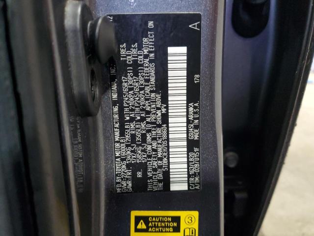 5TDBK3EH7DS188604 - 2013 TOYOTA HIGHLANDER BASE GRAY photo 13