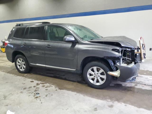 5TDBK3EH7DS188604 - 2013 TOYOTA HIGHLANDER BASE GRAY photo 4