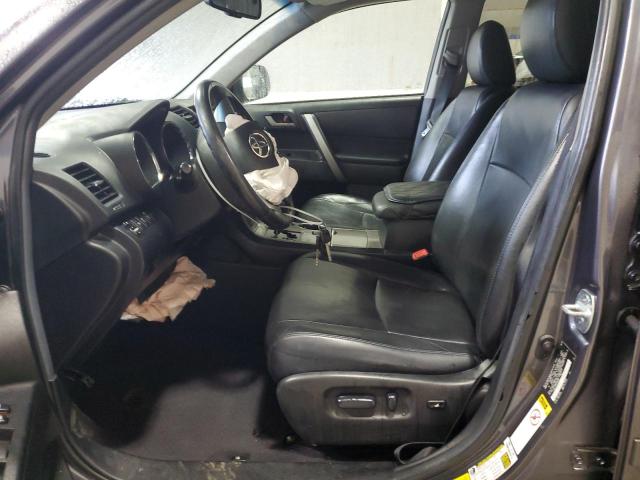 5TDBK3EH7DS188604 - 2013 TOYOTA HIGHLANDER BASE GRAY photo 7
