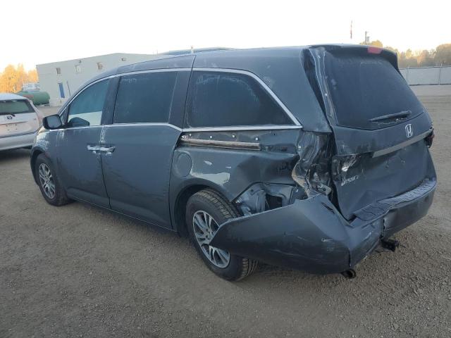 5FNRL5H43DB501667 - 2013 HONDA ODYSSEY EX GRAY photo 2