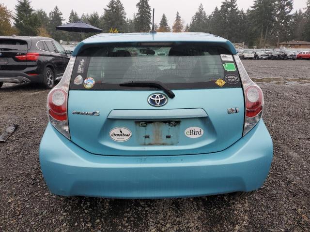 JTDKDTB3XC1023287 - 2012 TOYOTA PRIUS C TURQUOISE photo 6