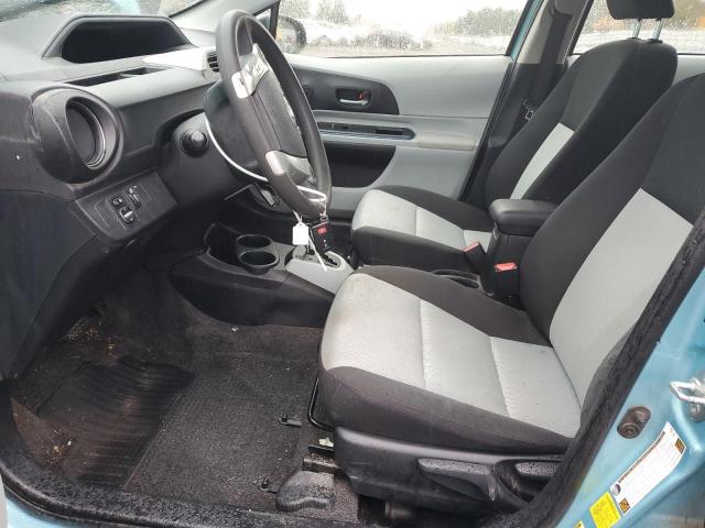 JTDKDTB3XC1023287 - 2012 TOYOTA PRIUS C TURQUOISE photo 7