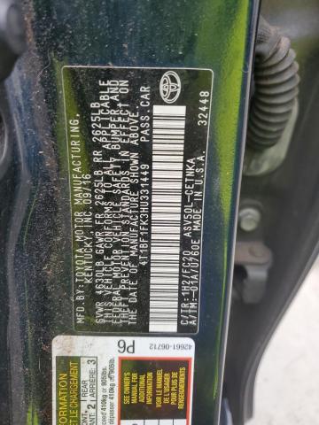 4T1BF1FK3HU331449 - 2017 TOYOTA CAMRY LE BLACK photo 13