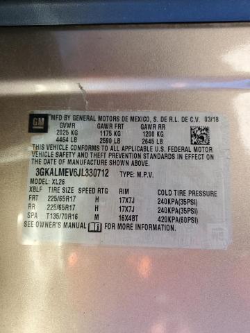 3GKALMEV6JL330712 - 2018 GMC TERRAIN SLE Altın fotoğraf 13