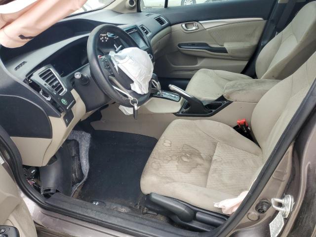 19XFB2F84FE049022 - 2015 HONDA CIVIC EX GRAY photo 7