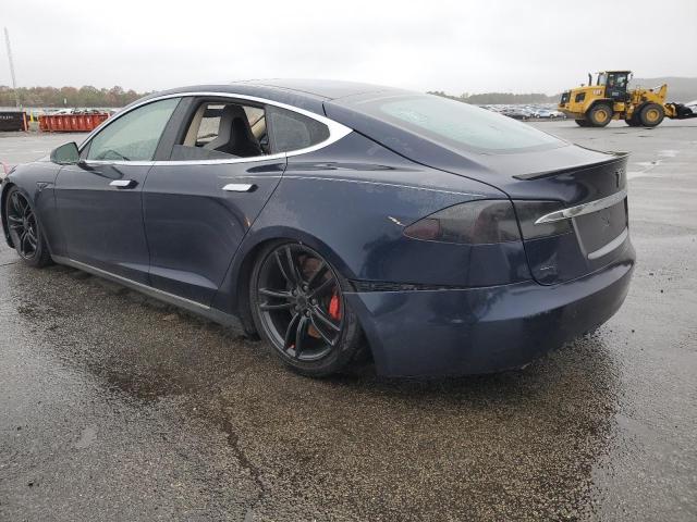 5YJSA1DP7DFP07140 - 2013 TESLA MODEL S Blau Foto 2