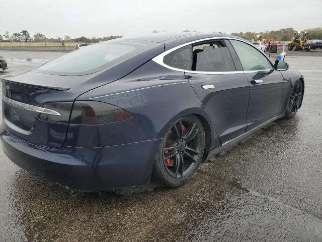 5YJSA1DP7DFP07140 - 2013 TESLA MODEL S Blau Foto 3
