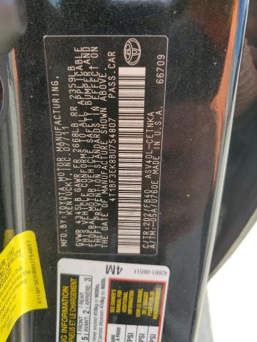 4T1BF3EK8BU754807 - 2011 TOYOTA CAMRY BASE Qara foto 12