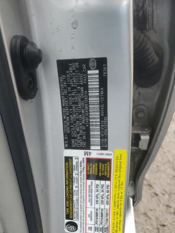 4T4BF3EK9BR138314 - 2011 TOYOTA CAMRY BASE SILVER photo 12