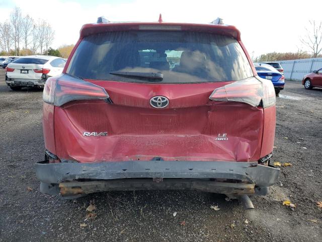 2T3BFREV9HW652140 - 2017 TOYOTA RAV4 LE წითელი ფოტო 6