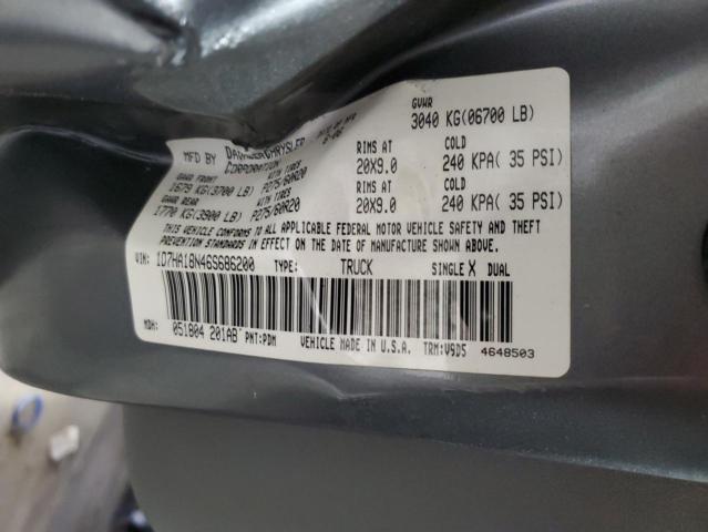 1D7HA18N46S686200 - 2006 DODGE RAM 1500 ST GRAY photo 12