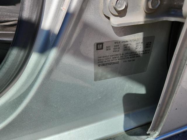 1G1ZB5STXGF356333 - 2016 CHEVROLET MALIBU LS ვერცხლისფერი ფოტო 10