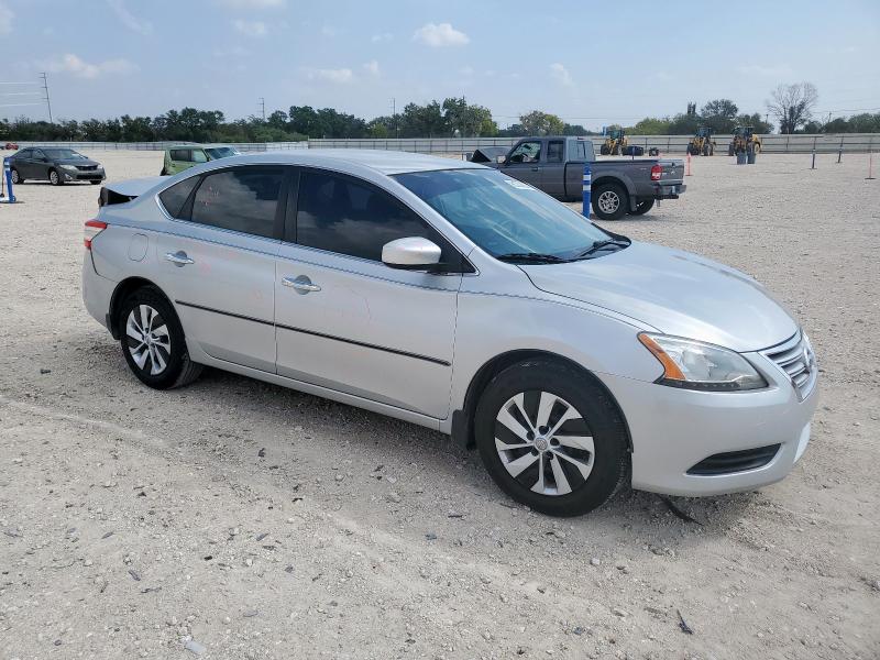 3N1AB7AP8FY246962 - 2015 NISSAN SENTRA S SILVER photo 4