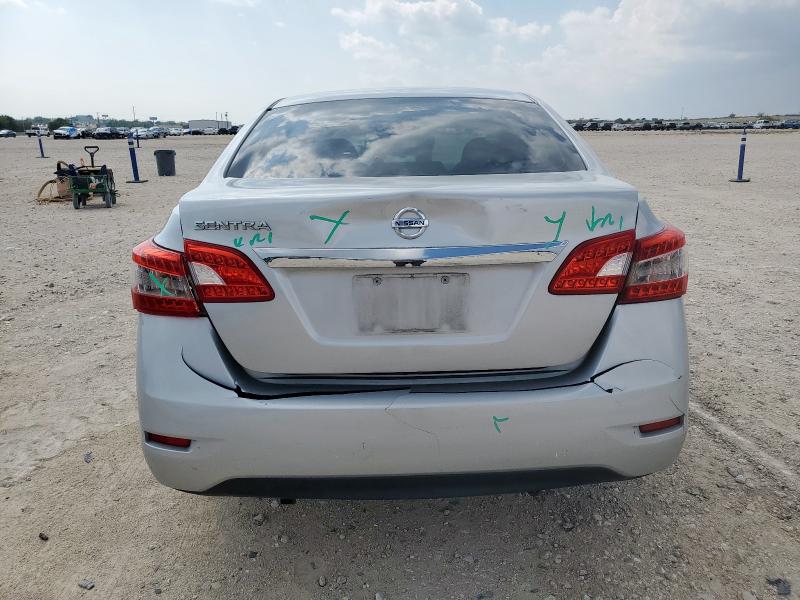 3N1AB7AP8FY246962 - 2015 NISSAN SENTRA S SILVER photo 6