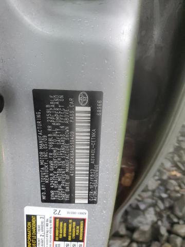 4T1BF3EK6AU510409 - 2010 TOYOTA CAMRY BASE SILVER photo 12