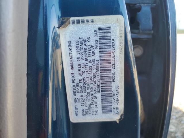 1NXBR12EXYZ358901 - 2000 TOYOTA COROLLA VE GREEN photo 12