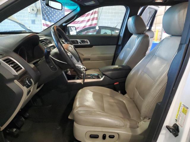 1FM5K8F8XDGB06556 - 2013 FORD EXPLORER LIMITED თეთრი ფოტო 7
