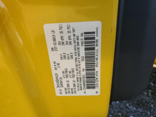 1D7HW48N56S573813 - 2006 DODGE DAKOTA QUAD SLT YELLOW photo 12