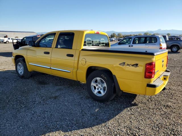 1D7HW48N56S573813 - 2006 DODGE DAKOTA QUAD SLT YELLOW photo 2