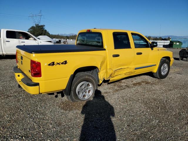 1D7HW48N56S573813 - 2006 DODGE DAKOTA QUAD SLT YELLOW photo 3