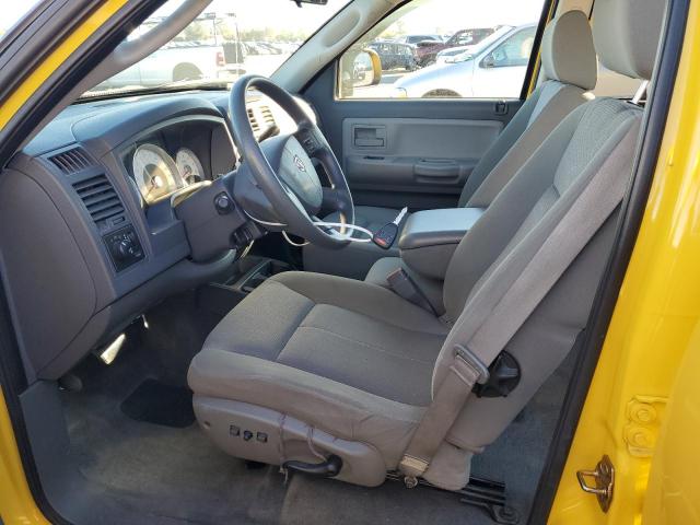 1D7HW48N56S573813 - 2006 DODGE DAKOTA QUAD SLT YELLOW photo 7