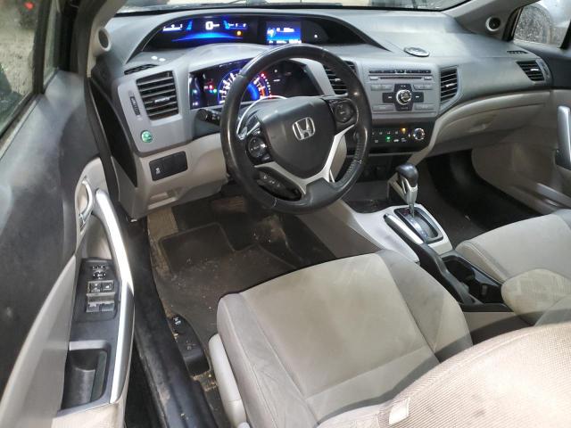 2HGFG3B59CH004372 - 2012 HONDA CIVIC LX BLACK photo 8