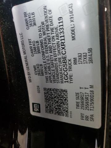 1GCGSBECXR1133119 - 2024 CHEVROLET COLORADO BLACK photo 12