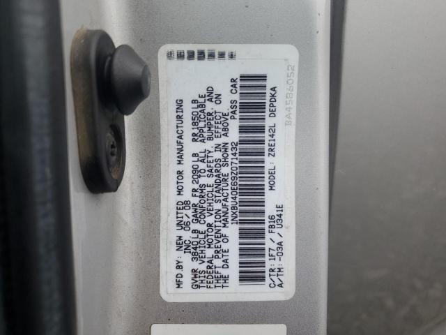 1NXBU40E69Z071432 - 2009 TOYOTA COROLLA BASE Серебристый фото 12