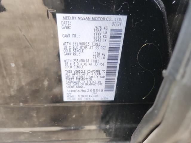 5N1DR3AC9RC295348 - 2024 NISSAN PATHFINDER S Negro foto 14