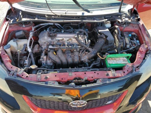 1NXBU40E79Z139866 - 2009 TOYOTA COROLLA BASE Կարմիր լուսանկար 11