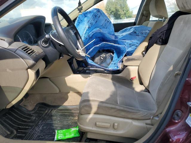 1HGCP2F45AA191524 - 2010 HONDA ACCORD LXP BURGUNDY photo 7