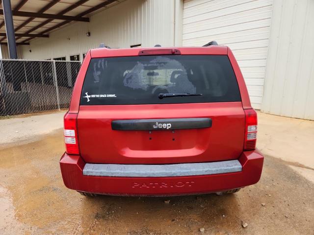1J4FT28B39D114562 - 2009 JEEP PATRIOT SPORT RED photo 6