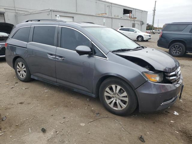5FNRL5H64FB051452 - 2015 HONDA ODYSSEY EXL GRAY photo 4